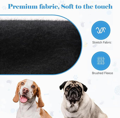 Dog Hoodie Dog Sweaters for Large Dogs Pet Sweater Solid Soft Brushed Fleece Pet Clothes Hoodie Sweatshirt with Pocket(Black-XXL)