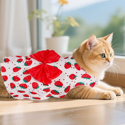 choyaxo Floral Dog Dress Cute Dog Skirt Pet Dress Summer Pet Clothes for Puppy Small Cats