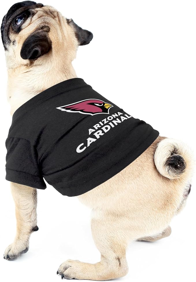 Littlearth NFL Arizona Cardinals Pet T-Shirt, Team Color, X-Small