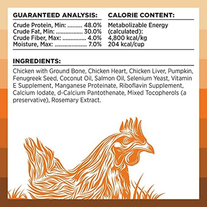 BIXBI Liberty Freeze-Dried Dog Food Topper & Treats, Chicken – 98% Meat & Organs, No Refrigeration – USA Made, 4.5 oz