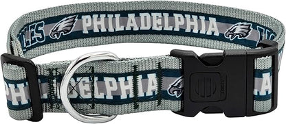 Pets First NFL Philadelphia Eagles Licensed PET COLLAR, Large - Heavy-Duty, Strong, and Durable Dog Collar. Available in 31 Football Teams and 4 Sizes