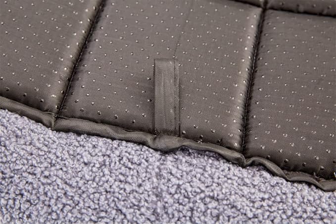 SHENGOCASE 4-Pack 10.6" L x 17" W Rectangular Teddy Fleece Cat Bed Cushion with Bolster for Cat and Small Dog, Anti-Skip Bottom, Machine Washable