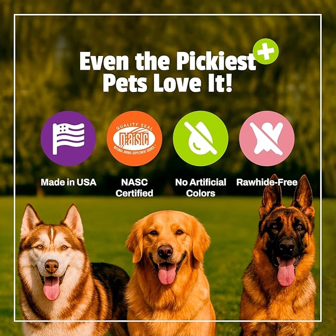 Pet Naturals BusyButter Balanced Belly Peanut Butter Bones, Rawhide-Free Chews for Medium/Large Dogs, Long Lasting Chew Bones, Probiotics and Pumpkin for Gut Health, 4 Count