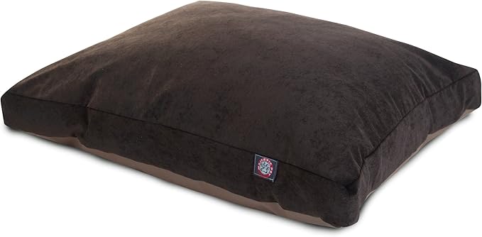 Majestic Pet Villa Rectangle Dog Bed Washable – Non Slip Comfy Pet Bed – Crate Bed with Removable Washable Cover – Kennel Bed for Sleeping, Polyester Fiber, Medium, Storm