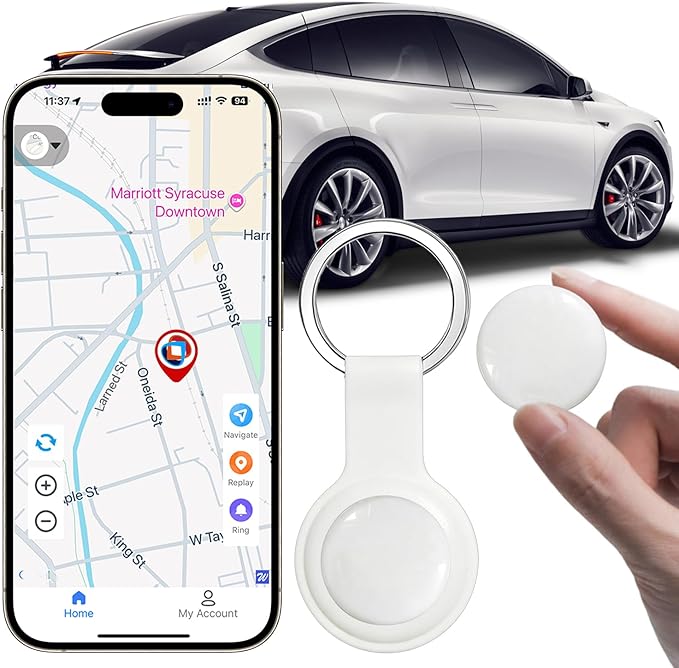 GPS Tracker for Vehicles,Car GPS Tracker Portable Real Time Magnetic GPS Tracking Device,Full Global Coverage Location Tracker for Kids,Dogs,Trucks/Person,No Subscription Required/No Monthly Fee-White