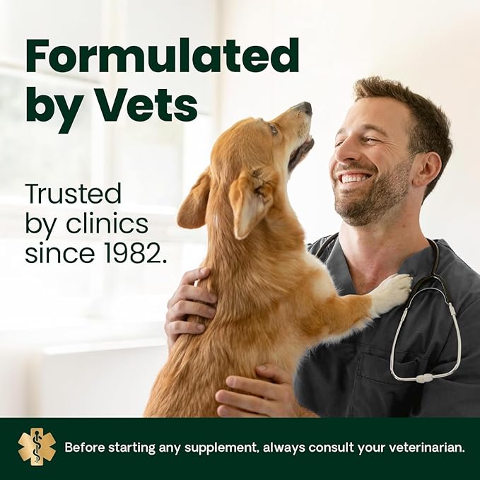 VetriScience Glycoflex 3 Clinically Proven Hip and Joint Supplement for Dogs - Maximum Strength Dog Supplement with Glucosamine, MSM, Green Lipped Mussel & DMG - 2 Pack (120 Chewable Tablets Each)