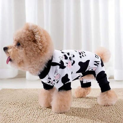 XPUDAC 4 Pieces Dog Pajamas for Large Dogs Pjs Clothes Puppy Onesies for Doggie Duck Shirts Sleeper for Pet Cats Jammies-4XL