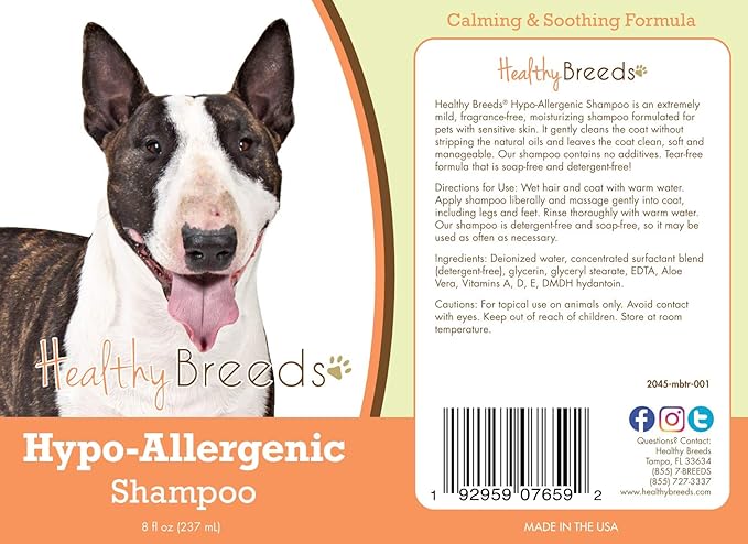 Healthy Breeds Miniature Bull Terrier Hypo-Allergenic Shampoo 8 oz