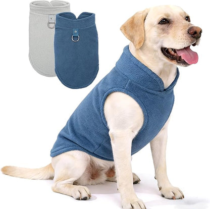 XXXL Dog Sweater, 2 Pack Large Dog Sweater Winter Warm Pet Fleece Sweater Thick Clothes Pullover Dog Sweatshirt Coat,XXXL (37-49lbs)