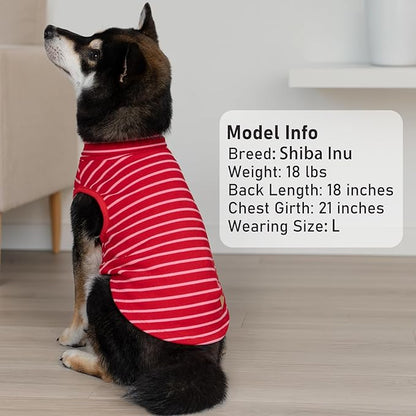KYEESE 2Pack Dog Sweater Warm Lightweight Dogs Clothes Stretchy Dog Outfit for Small Dogs Boy Girl Soft Pets Fleece Sweater Turtleneck Pet Coat Comfy Sleeveless Doggie Sweatshirt Red,XL