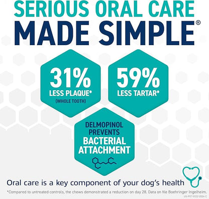 OraVet Dental Chews for Dogs, Oral Care and Hygiene Chews (Extra Small Dogs, 3.5-9 lbs.) Yellow Pouch, 30 Count