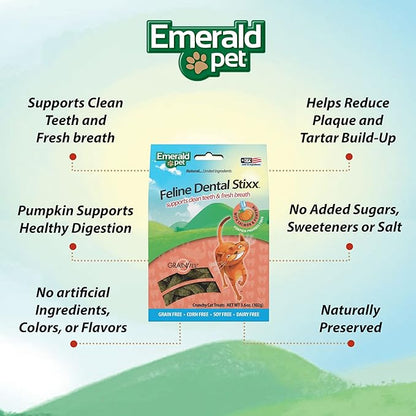 Emerald Pet Feline Dental Stixx (Salmon)