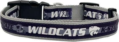 Pets First Collegiate PET Collar OLD VERSION Kansas State Wildcats Dog Collar, Size Large. Best Sports Team Collar for Dogs & Cats. A Shiny & Colorful Dog & Cat Collar Licensed by The NCAA