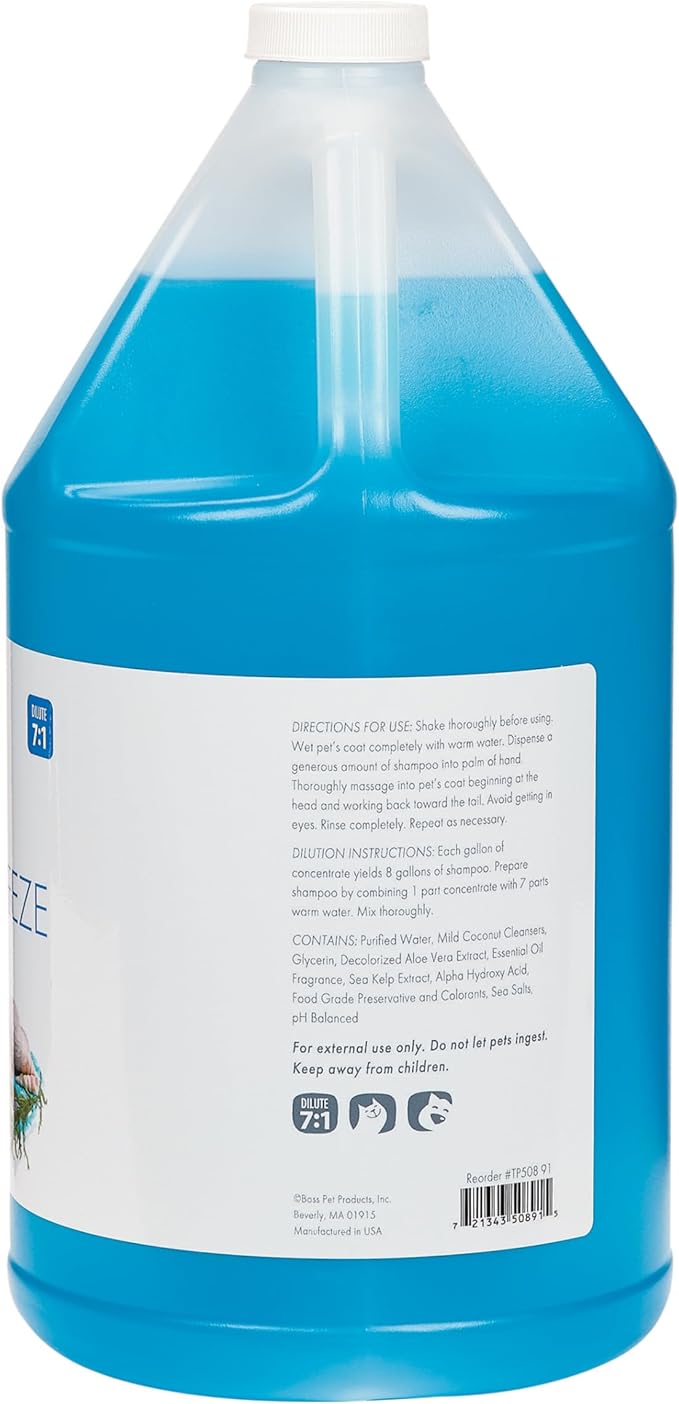 Top Performance Sea Breeze Dog and Cat Shampoo, 1-Gallon