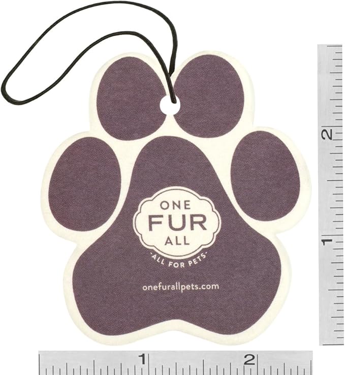 One Fur All Pet House Car Air Freshener - Lavender Green Tea Pack of 4 - Non-toxic Car Air Freshener - Pet-Friendly Air Freshener For Small Spaces & Car - Hanging Odor Eliminating Air Freshener