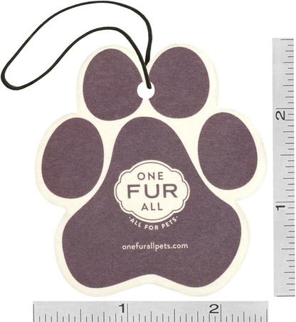 Pet House Car Air Freshener by One Fur All, Pack of 4 – Fresh Citrus - Non-Toxic Auto Air Freshener, Pet Odor Eliminating Air Freshener for Car, Ideal for Small Spaces, Dye Free Dog Car Air Freshener