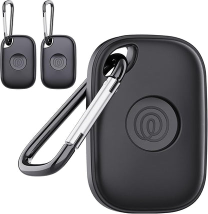 DDJ Case for Tile Life360 Pro (2024) Bluetooth Tracker with Keychain 2-Pack, Soft Silicone Cover Holder Key Ring Clip for Tile GPS Item iTag Finders Accessories, for Pet, Bags, Kids, Keys, Luggage