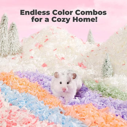 mini&moe Guinea Pig Bedding 50L: Dust-Free and Odor Control Moisture Absorbent Unscented Natural Paper Small Pet Bedding - for Hamsters,Guinea Pig, Chinchilla,Rabbits,Rat,Ferret, and Gerbil, 50 Liters