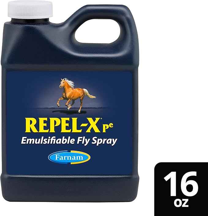 Farnam Repel-X pe Concentrated Fly Spray for Horses, Just Add Water 16 Ounces (Pack of 2)
