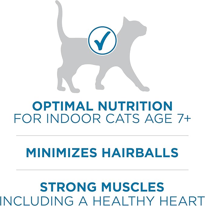 Purina ONE High Protein, Natural Senior Dry Cat Food, Indoor Advantage Senior+ - 3.5 lb. Bag