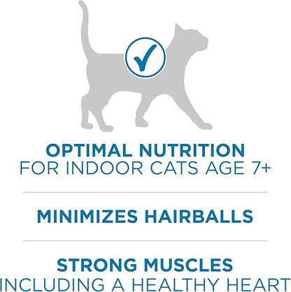 Purina ONE High Protein, Natural Senior Dry Cat Food, Indoor Advantage Senior+ - 3.5 lb. Bag