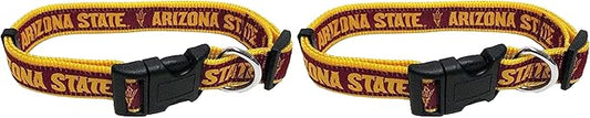 Pets First Collegiate Pet Accessories, Dog Collar, Arizona State Sun Devils, Small (Pack of 2)