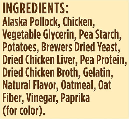 Blue Buffalo True Chews Natural Chewy Cat Treats, Made in the USA, Alaska Pollock Recipe, 3-oz. Resealable Bag