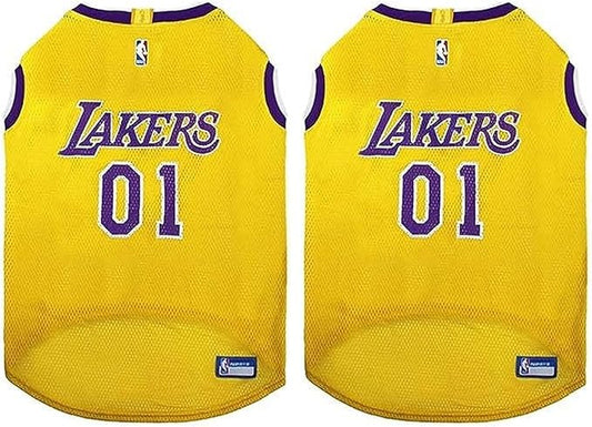Pets First NBA Los Angeles Lakers Dog Jersey, X-Large - Tank Top Basketball Pet Jersey (Pack of 2)