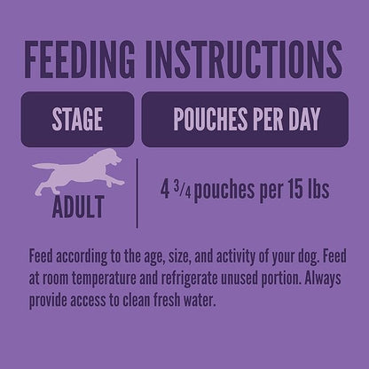 A Strong Heart Wet Dog Food Pouches, Beef & Vegetable Stew, 3.5 oz Pouches (Pack of 24), Made in The USA with Real Beef