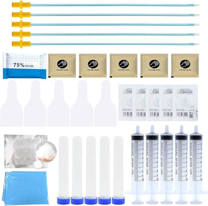 REDDOUDOU 5 Set AI Artificially Inseminate Dog Kit, Artificial Breeding Pipette Canine Semen Collection Sleeves Med/Lg AI Breeding Kit,Includes lubricating Jelly