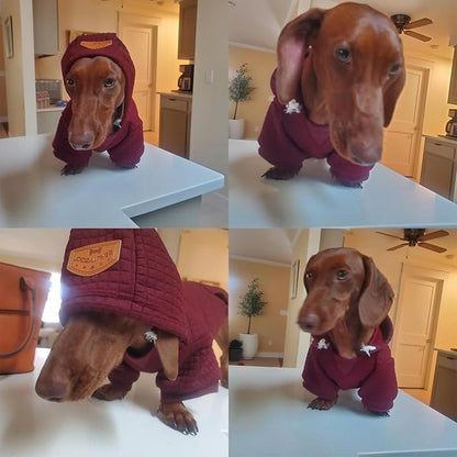 BEAUTYZOO Dog Sweaters for Extra Large Dogs Girl Boy, XXXL Dog Hoodie with Pocket & Leash Hole, Soft Warm Waffle-Like Laminated Cotton Pet Clothes for Cold Weather, Doberman Great Dane Sweatshirt, 3XL