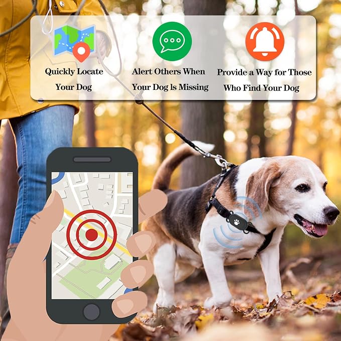 Waterproof Dog Collar Holder Compatible with Samsung Galaxy SmartTag2, Silicone GPS Tracker Hidden Loop Holder for Smart Tag2, Anti-Lost Collar Tag2 Paw Case (Black)