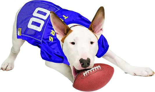 NCAA College Louisiana State University Tigers Mesh Jersey for Dogs & Cats, Small. Licensed Big Dog Jersey with Your Favorite Football/Basketball College Team (Pack of 2)
