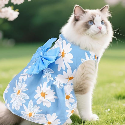 choyaxo 4pcs Cute Dog Dress Pet Dress Puppy Skirt Summer Pet Clothes for Puppy Small Cats