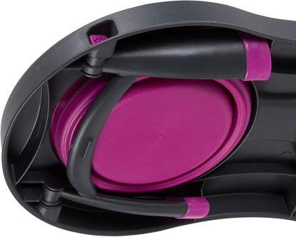 Dexas Pets Double Elevated Pet Feeder, Fuchsia, Large/2.5 Cup Capacity Bowls