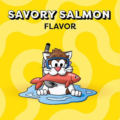 Temptations Cat Treats Classic Crunchy and Soft Cat Treats, Savory Salmon Flavor, 30 oz. Tub