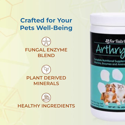 YOUNGEVITY Arthrydex Complete Nutritional Supplement | Vitamins, Probiotics & Enzymes | Pets Healthy Bones – 1 lb Canister (Pack of 2)