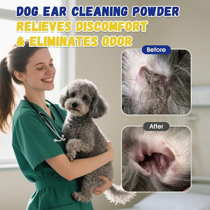 Dog Ear Powder for Hair Removal – Grooming Grip Powder for Poodles & Doodles, Grooming Aid for Pet Ear Cleaning