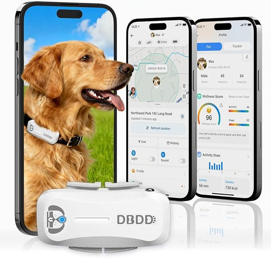 Next-Gen GPS Dog Tracker + 36-Month Plan | Real-Time Location & Escape Alerts | Health Monitoring | Waterproof | iOS & Android Compatible | for Dogs 35lbs+