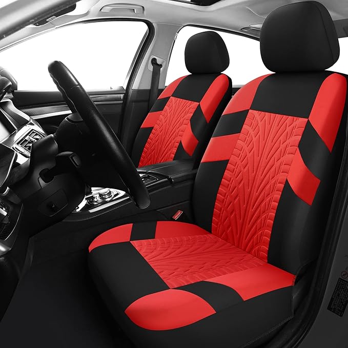 VarCozy Car Seat Covers Front Pair,Universal Cloth for Car,Breathable & Washable SUV, Sedan, Van, Automotive Interior Covers, Airbag Compatible