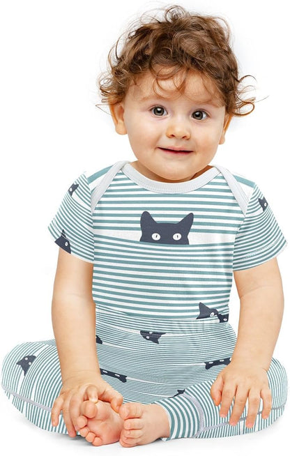 Baby Clothes Set Infant Bodysuits Pants Sets 0-24M For Boys Girls