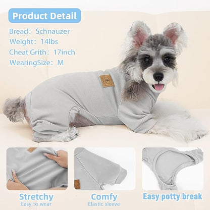 XPUDAC 3 Pack Fleece Dog Pajamas Winter Dog Clothes for Small Medium Dogs Boy Girl Warm Soft Puppy Outfit Pet Costume, Light Sky Blue, Navy, Light Gray, L