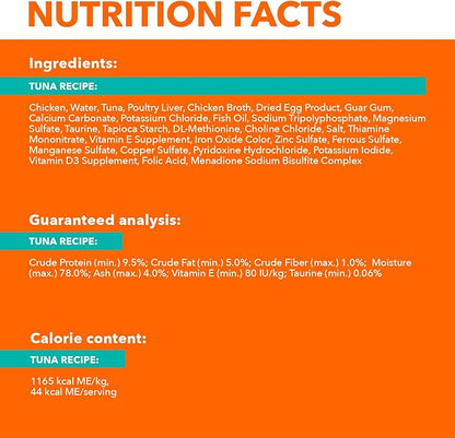 IAMS Perfect Portions Sensitive Digestion & Skin Wet Cat Food Pate, Healthy Adult Grain Free Pate, Tuna Recipe, 2.6 Oz. (24 Twin Packs)