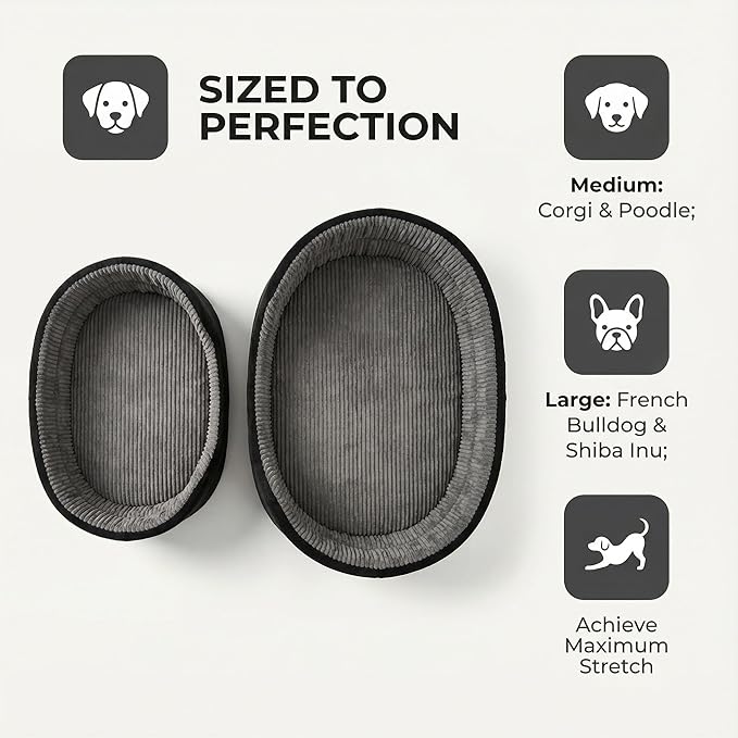 Small Dog Bed Cat Bed 16x20 Inch, Calming Pet Bed for Puppies, Teacup Dogs & Kittens, Half-Enclosed Open-Top Velvet Anti-Anxiety Bed, Machine Washable Cozy Snuggle Bed (Black)