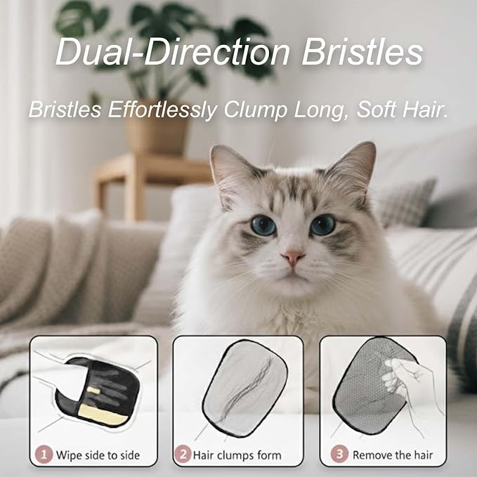 Pet Hair Removal Glove for Dogs and Cats - Upgraded Electrostatic & Reusable 1-Pack, Magic Brush Tool for Laundry, Furniture, Couch, Carpet and Car Seat