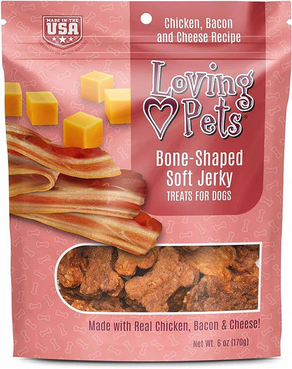 Loving Pets Soft Jerky Dog Treats – Real USA-Sourced Meat Dog Snacks for Training, Puppies & Everyday Reward – Soft, Chewy Dog Treats for Small, Medium & Large Dogs – Wheat & Corn Free