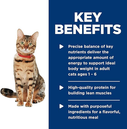 Hill's Science Diet Adult 1-6 Healthy Cuisine Wet Cat Food, Roasted Chicken & Rice Medley in Gravy, 2.8 oz. Cans, 24-Pack