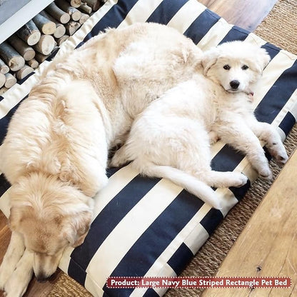 Majestic Pet Medium Dog Bed, Rectangular, Polyester, Washable, 36x29x4 Inch, Yellow