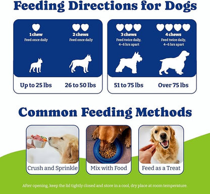 Flea and Tick Prevention for Dogs Chewable - 70 Soft Chews, Duck & Pear Flavor - Dog Flea and Tick Treatment Chewable, Natural Defense- Dog Immune Support Supplement