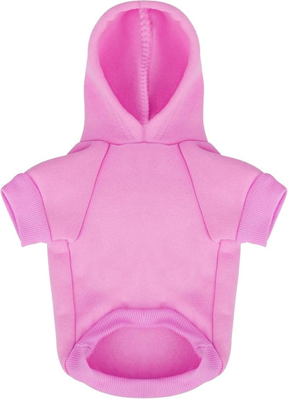 Comfortable Polycotton Dog Hoodie: Soft, Lightweight Puppy Vest for Small and Large Dogs, Highlighting the Heartfelt 'I Only Love My Bed, My Mama, I'm Sorry' Slogan Print Pink Small